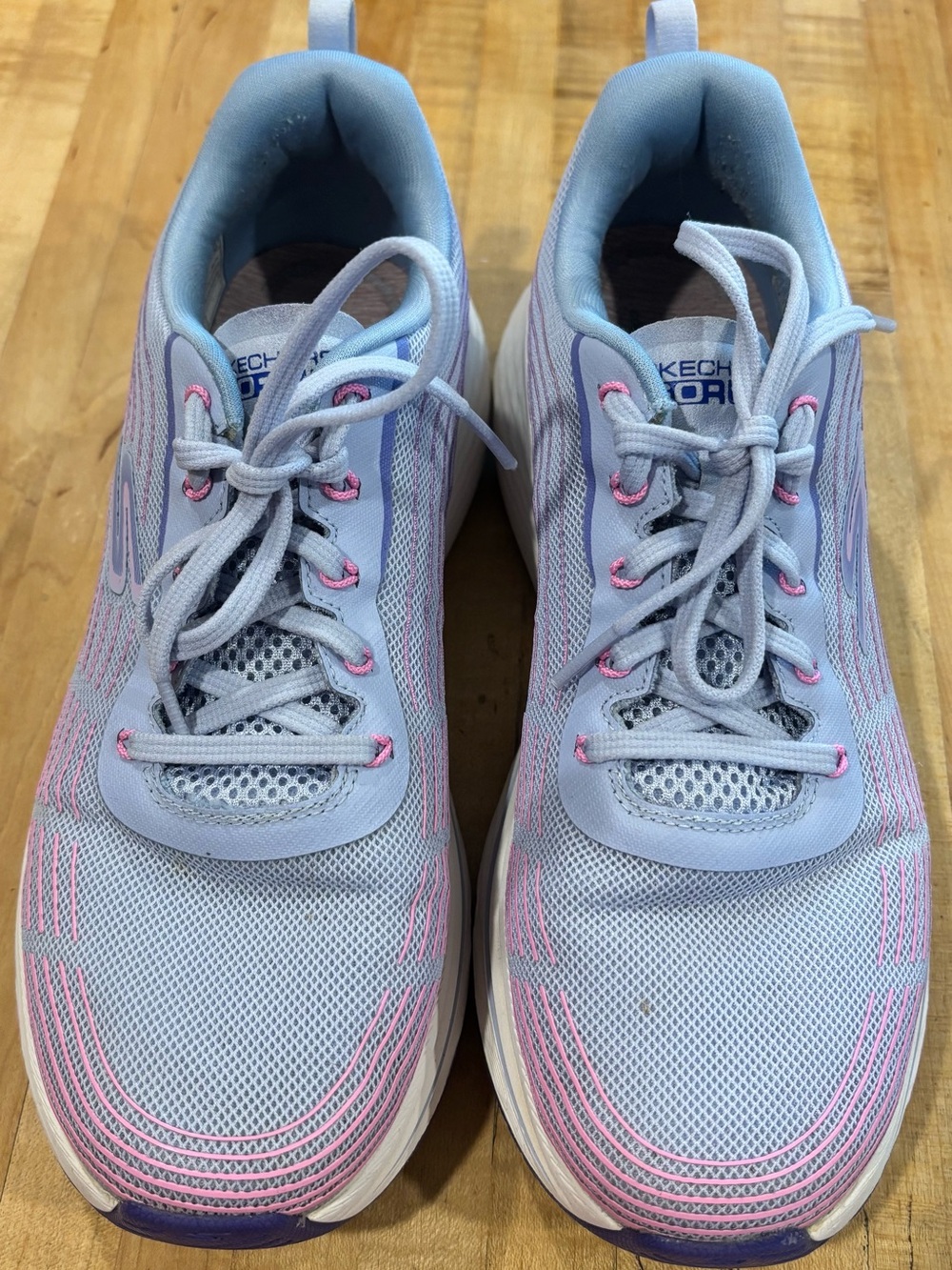Skechers GO RUN purple and pink shoes size 10